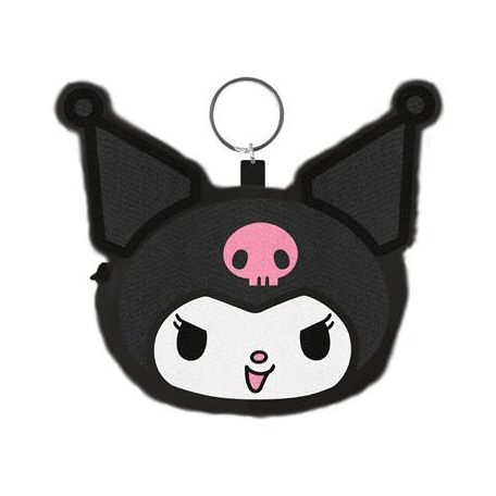 Kuromi (Face) Fluffy Coin Purse-GP2402615