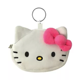 Hello Kitty (Bow) Fluffy Coin Purse-GP2402617