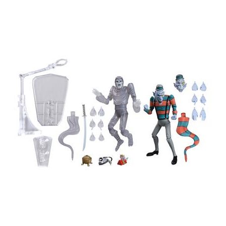 TMNT (Cartoon) - 7" Scale Action Figure - Creepy Eddie & Shibano-Sama 2 Pack-NE54509-01
