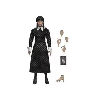 Wednesday - 8” Clothed Action Figure - Wednesday Addams (Classic Dress)-NE42400-01