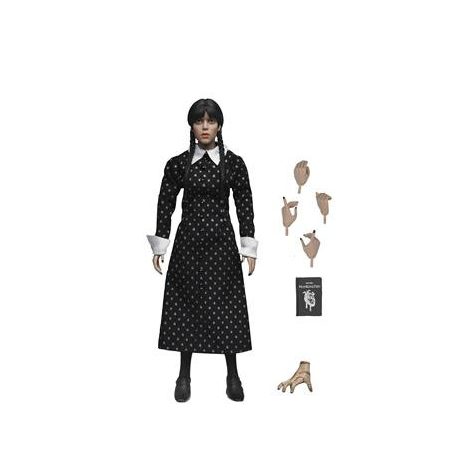Wednesday - 8” Clothed Action Figure - Wednesday Addams (Classic Dress)-NE42400-01