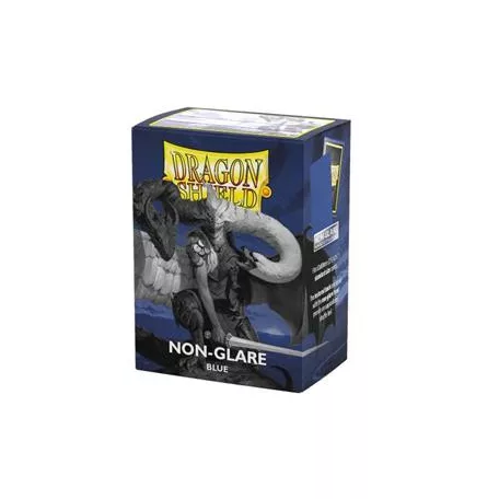 Dragon Shield Matte Non-Glare Sleeves - Blue (100 Sleeves)-AT-11823