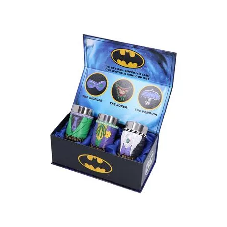 DC Batman Super-Villain Collectible Mini Cup Set-B6636B24