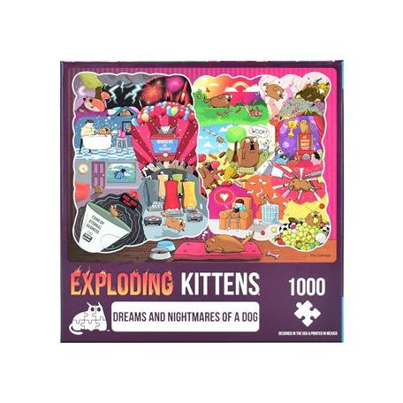 Exploding Kittens Puzzle Dreams & Nightmares of a Dog 1000pc-PDOGS-105