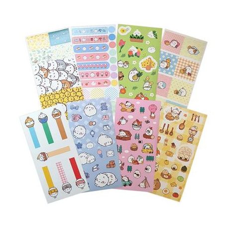 Molang - Sticker Set - Happy Days - 8 Sheets-SAK702587