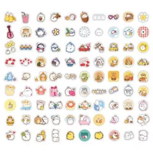 Molang - Sticker Set (90 pcs) - Sweet Moments-SAK702570