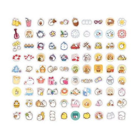 Molang - Sticker Set - Sweet Moments - 90 Pieces-SAK702570