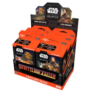 FFG - Star Wars: Unlimited - A Lawless Time Spotlight Deck Display (6 Decks) - DE-SWH0710de