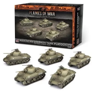 Marine M4 Sherman Platoon (x5 Plastic) - EN-UBX99