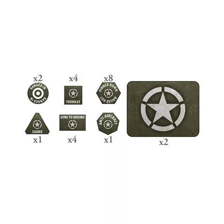 American LW Tokens (x20) and Objectives (x2) - EN-US907