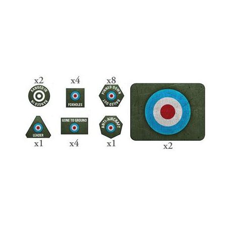 British LW Tokens (x20) and Objectives (x2) - EN-BR905