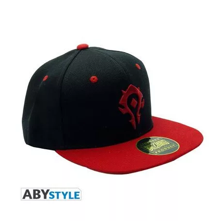 WORLD OF WARCRAFT - Snapback Cap - Black & Red - Horde-ABYCAP030