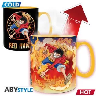ONE PIECE - Mug Heat Change - 460 ml - Luffy & Sabo-cardboard box-ABYMUGA445