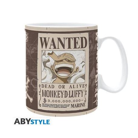 ONE PIECE - Mug - 460 ml - "Luffy Wanted" - subli - box-ABYMUGA581