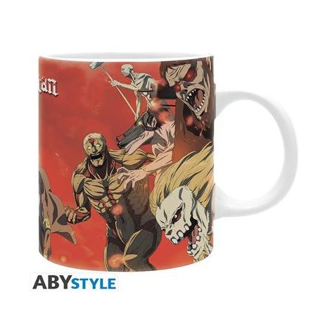 ATTACK ON TITAN - Mug - 320 ml - Battle scene season 4 - subli-ABYMUGA115