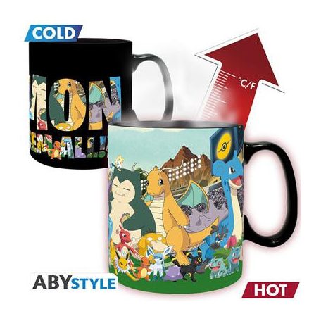 POKEMON -Mug Heat Change-460 ml-Gotta catch em all-ABYMUGA591