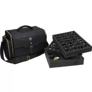 ENHANCE Wide Base Miniature Figure Vault - Case for 58 Minis + Custom Foam Tray-ENTTCFM110BKEW
