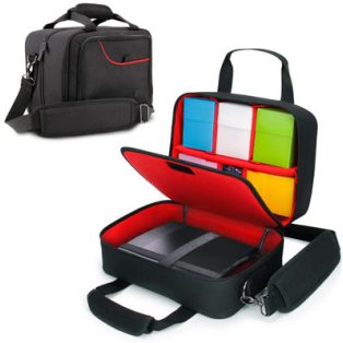 USA Gear Magic the Gathering MTG Deck Travel Bag - Card Protector Bag with Strap Red-GRSLS14608RDEW