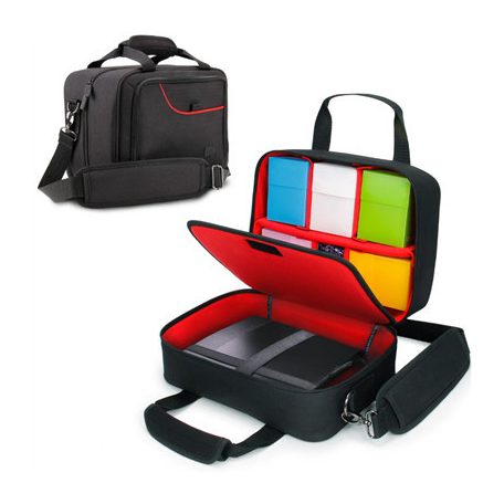 USA Gear Magic the Gathering MTG Deck Travel Bag - Card Protector Bag with Strap Red-GRSLS14608RDEW
