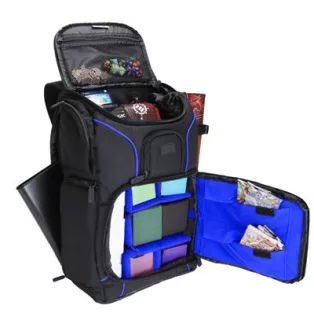 USA Gear Magic the Gathering Backpack with Customizable Interior (Blue)-GRSLS17608BLEW