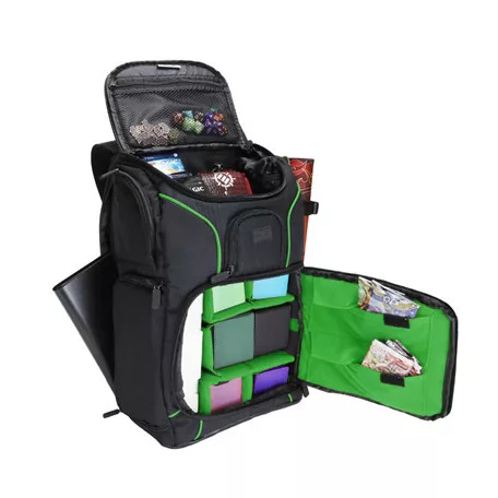 USA Gear Magic the Gathering Backpack with Customizable Interior (Green)-GRSLS17608GNEW