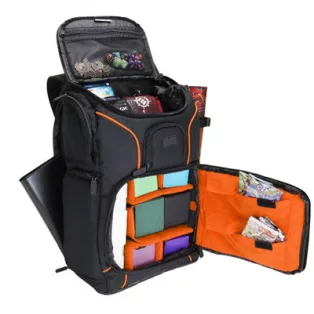 USA Gear Magic the Gathering Backpack with Customizable Interior (Orange)-GRSLS17608OGEW
