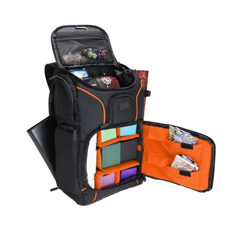 USA Gear Magic the Gathering Backpack with Customizable Interior (Orange)-GRSLS17608OGEW