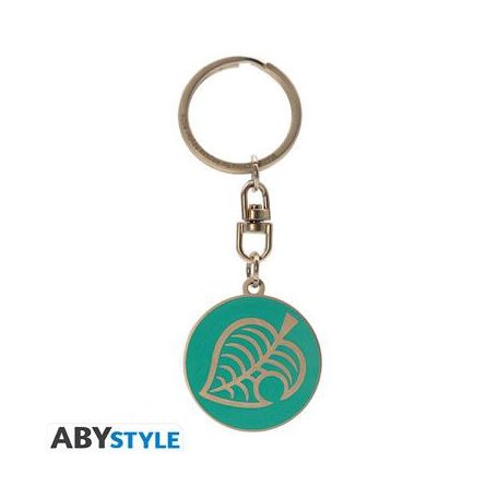 ANIMAL CROSSING - Keychain "Leaf Logo"-ABYKEY623