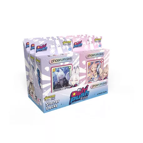 Oshi Push VTuber Card Game Gen One: Phase Origins Starter Deck Display (6 decks) - EN-JPG674
