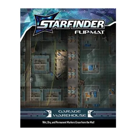 Starfinder Flip-Mat: Garage Warehouse - EN-PZO21007-FM