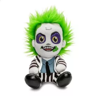 Beetlejuice - 7.5” Phunny Plush - Sitting Beetlejuice in Striped Outfit-KR18535-01