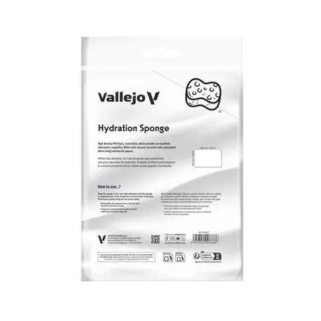 Vallejo - Wet Palette Accesories - 2 Reusable hydration sponges (220 x 140 mm)-B90002
