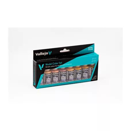 Vallejo - Model Color / 8 colors set - Face & Skin Tones 18 ml-70124
