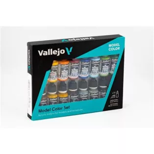 Vallejo - Model Color / 16 colors set - Naval (Steam Era) 18 ml-70146