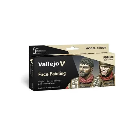Vallejo - Model Color / Figure / 8 colors set - Face Painting by Jaume Ortiz 18 ml-70119