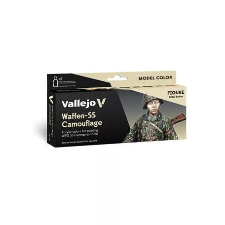 Vallejo - Model Color / Figure / 8 colors set - WaffenSS Camouflage by Jaume Ortiz 18 ml-70180