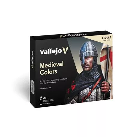 Vallejo - Model Color / Figure / 16 colors set - Medieval Colors 18 ml-70142