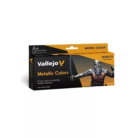 Vallejo - Model Color / Effects / 8 colors set - Metallic Colors 18 ml-70118