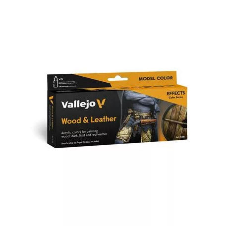 Vallejo - Model Color / Effects / 8 colors set - Wood & Leather by Angel Giraldez 18 ml-70182
