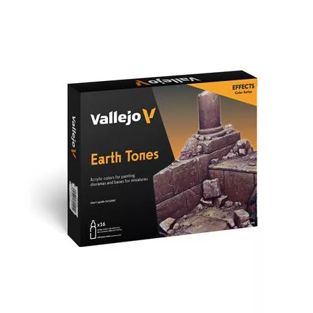 Vallejo - Model Color / Effects / 16 colors set - Earth Tones 18 ml-70141