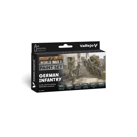 Vallejo - Model Color / WWII / 6 colors set - German Infantry 18 ml-70206