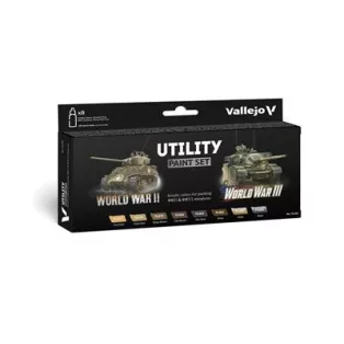 Vallejo - Model Color / WWII / 8 colors set - Utility Paint Set WWII & WWIII 18 ml-70201
