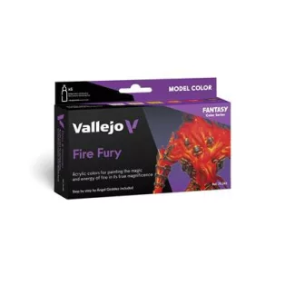 Vallejo - Model Color / Fantasy / 6 colors set - Fire Fury by Angel Giraldez 18 ml-70243