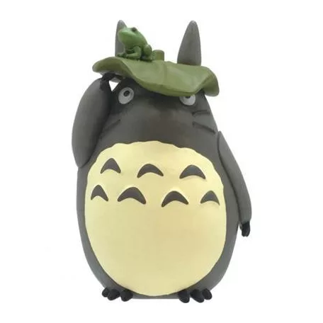 My Neighbor Totoro - Kumukumu Figurine Big Totoro with leaf-ENSKY-51648