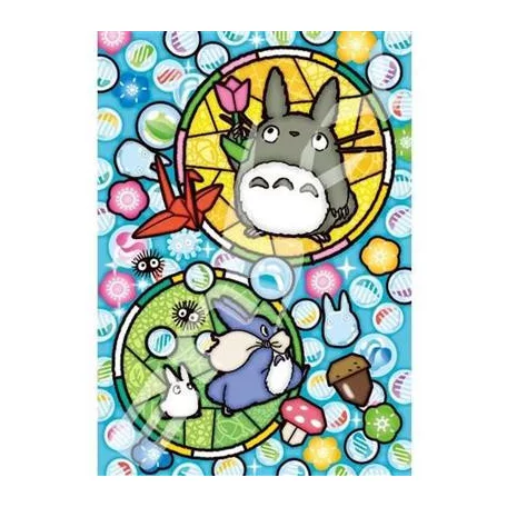 My Neighbor Totoro - Stained glass Puzzle 208P Totoro's happiness-ENSKY-50223
