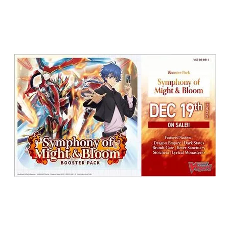 Cardfight!! Vanguard - Symphony of Might & Bloom Booster Display (16 Packs) - EN-VGE-DZ-BT11