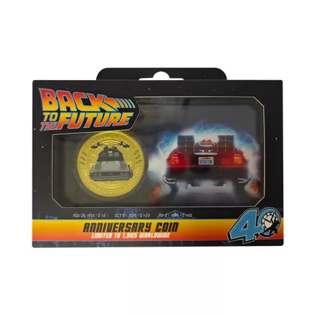 Back to the Future 40th Anniversary Presentation Coin-UV-BF214