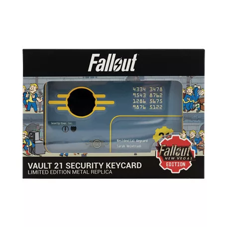 Fallout: New Vegas Vault 21 Security Keycard Replica-B-FLT89