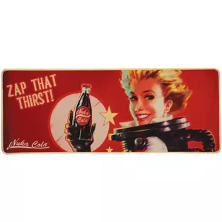 Fallout Nuka-Cola XL Desk Pad and Coaster Set-B-FLT94
