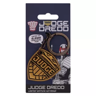2000 AD Judge Dredd Badge Keyring-RB-JD04